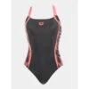 Maillot De Bain 1 Pièce Noir/rose Femme - Arena