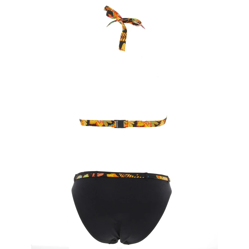 Maillot De Bain 2 Pièces Moose Jaune Noir Femme - Grain De Sable – Image 2