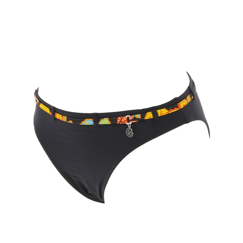 Maillot De Bain 2 Pièces Moose Jaune Noir Femme - Grain De Sable – Image 4