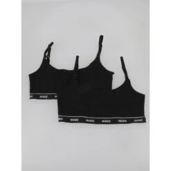 Pack 2 Brassières Twin Stripe Noir Femme - Hugo