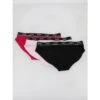 Pack 3 Culottes Brief Stripe Rose Noir Femme - Hugo