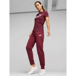 Pantalon De SurvĂŞtement Essential Bordeaux Femme - Puma