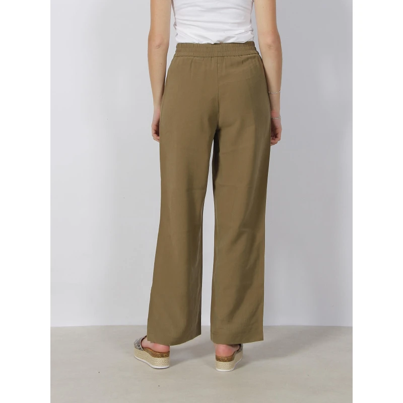 Pantalon Large Carmen Kaki Femme - Vero Moda â Image 2