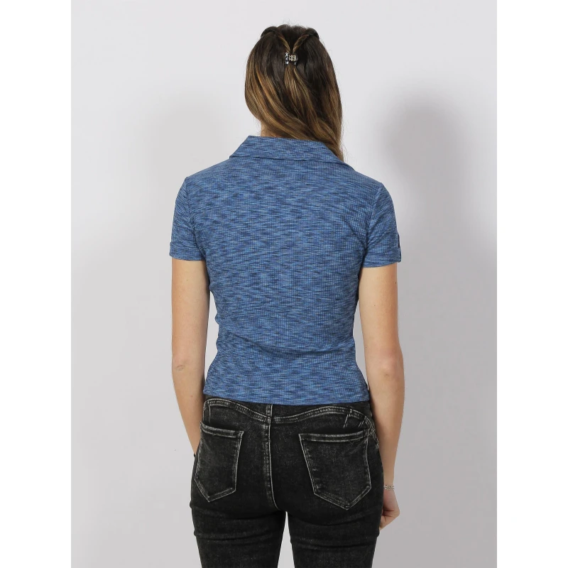 Polo Côtelé Latifah Bleu Chiné Femme - Guess – Image 2