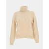 Pull Col Roulé Dinea Tapioca Beige Femme - Jacqueline De Yong
