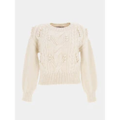 Vero Moda Pull Court Martina Blanc Femme - Véro Moda