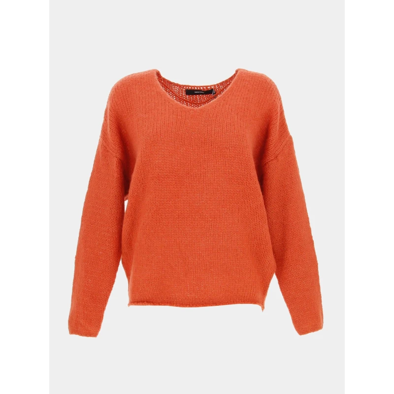 Vero Moda Pull Darya Rouge Femme - Véro Moda
