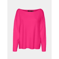 Pull Fin Col Bateau Manches 3/4 Nancy Rose Femme - Vero Moda