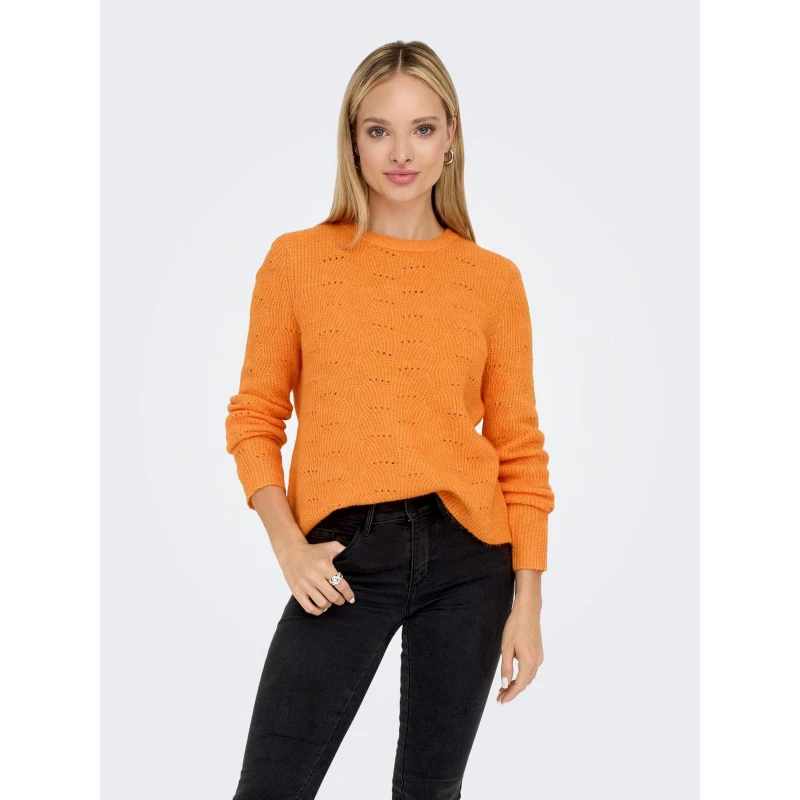 Pull Lolli Orange Femme - Only