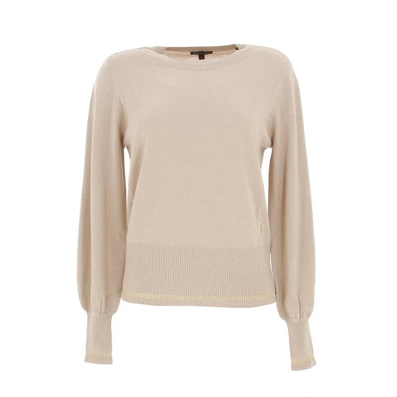 Pull Noise Beige Femme - Armani Exchange