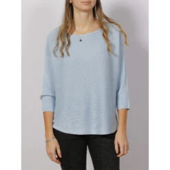 Vero Moda Pull Nora Bleu Femme - Véro Moda