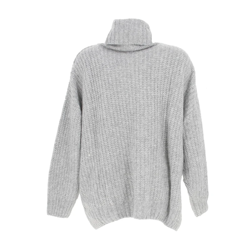 Pull Oversize Col Roulé Chloé Gris Femme - Teddy Smith – Image 2