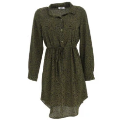 Robe Chemise Piper Vert ForĂȘt Femme - Jacqueline De Yong