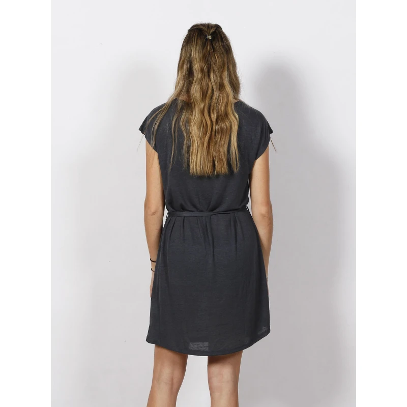 SUN VALLEY Robe Droite Ceinture Talasi Bleu Marine Femme - Sunvalley â Image 2