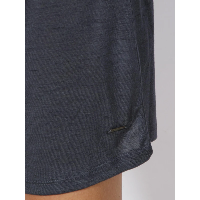 SUN VALLEY Robe Droite Ceinture Talasi Bleu Marine Femme - Sunvalley â Image 4