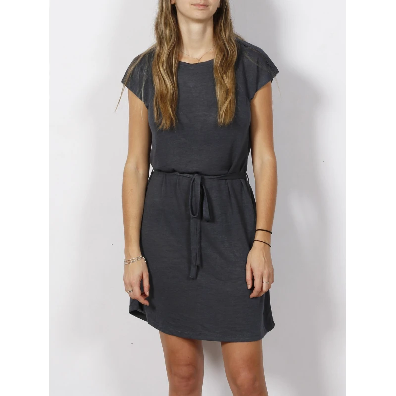 SUN VALLEY Robe Droite Ceinture Talasi Bleu Marine Femme - Sunvalley