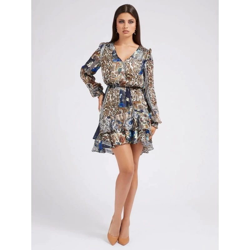 Robe Elea Patchwork Multicolore Femme - Guess â Image 3