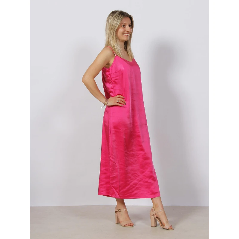 Robe Midi Satin Mayra Rose Femme - Only â Image 3