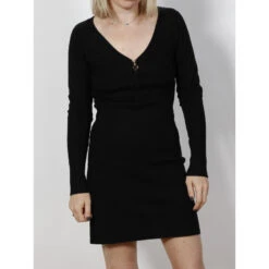 Robe Pull Menza Noir Femme - Morgan