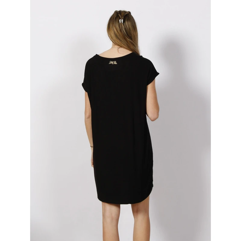 Robe T-shirt Print Logo Noir Femme - Von Dutch â Image 2