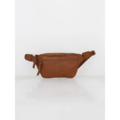 Sac à Bandoulière Naja En Cuir Marron Femme - Pieces