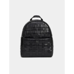 Sac à Dos Simili-cuir Matelassé Quilt Noir Femme - Tiffosi