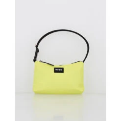 Sac à Main Ethon Hobo Etiquette Noir Jaune Femme - Hugo