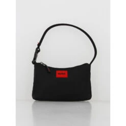 Sac à Main Ethon Hobo étiquette Rouge Noir Femme - Hugo