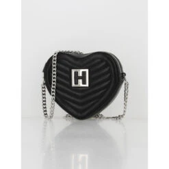 Sac Bandoulière Coeur Jodie Noir Femme - Hugo