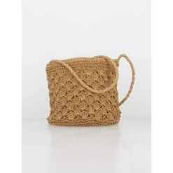 Sac Bandoulière En Raphia Amelie Marron Femme - Vero Moda