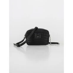 Sac Bandoulière Matelassé Jodie Zip Noir Femme - Hugo
