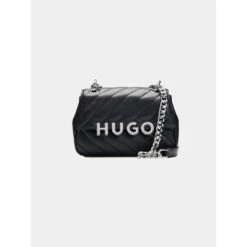 Sac Bandoulière Matelassé Lizzie Noir Femme - Hugo