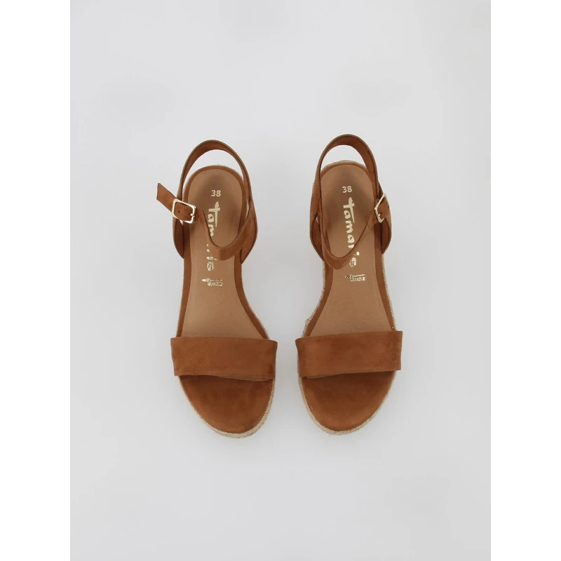 Sandales à Talons Compensés Cognac Marron Femme - Tamaris – Image 4