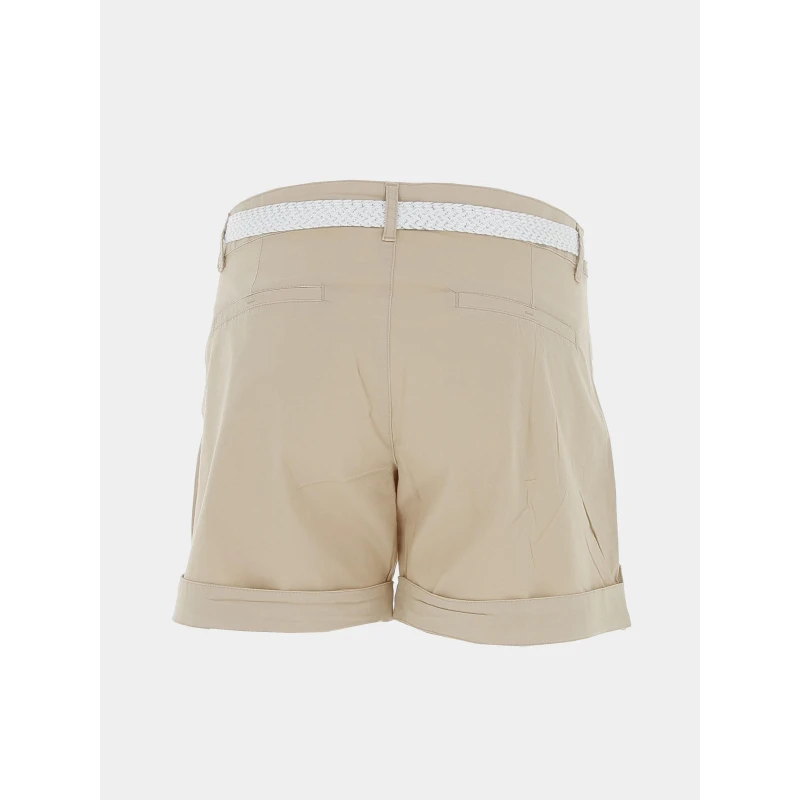 Short Ceinture Olah Beige Femme - Sun Valley â Image 2