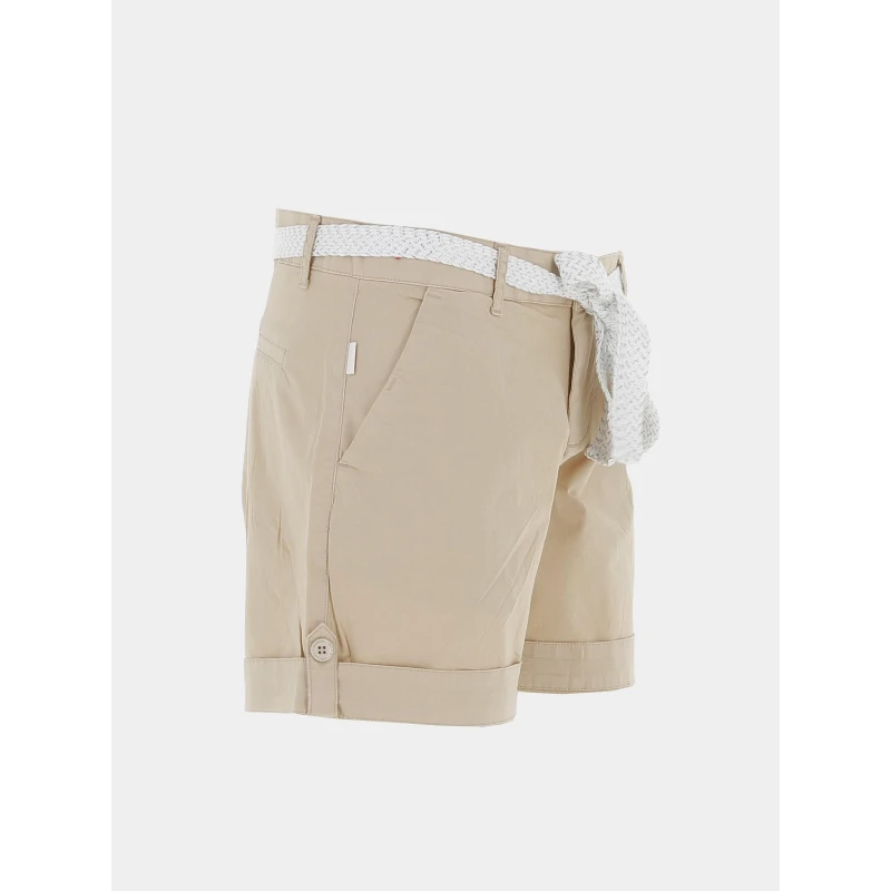 Short Ceinture Olah Beige Femme - Sun Valley â Image 4