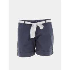 Short Ceinture Olah Bleu Marine Femme - Sun Valley