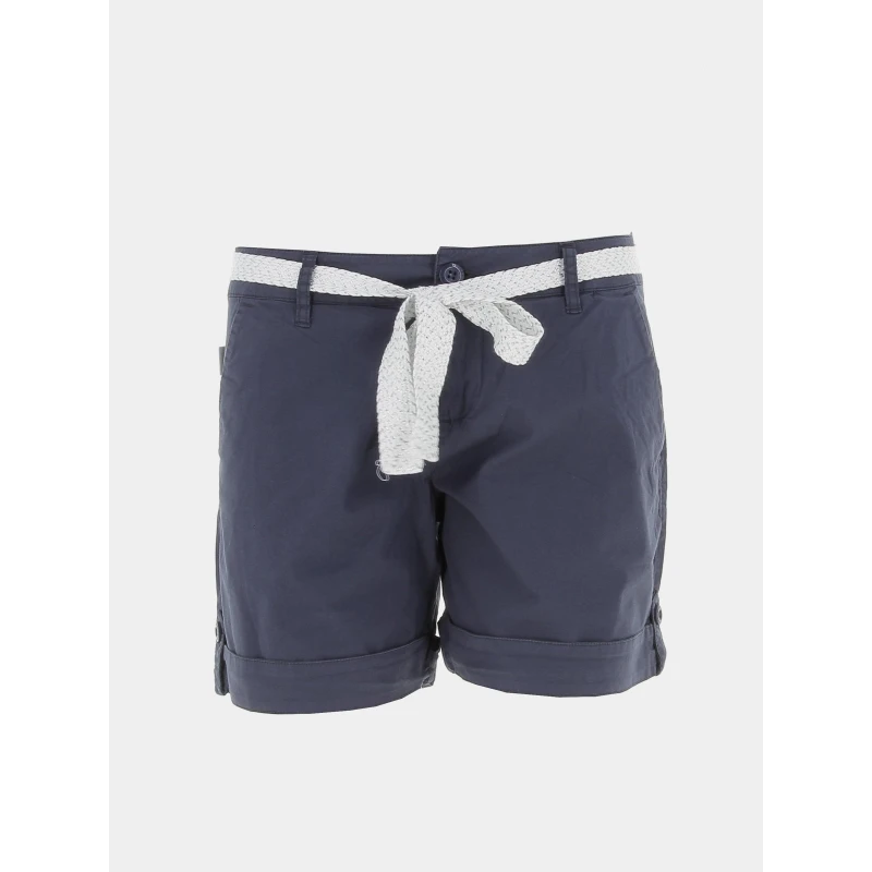Short Ceinture Olah Bleu Marine Femme - Sun Valley