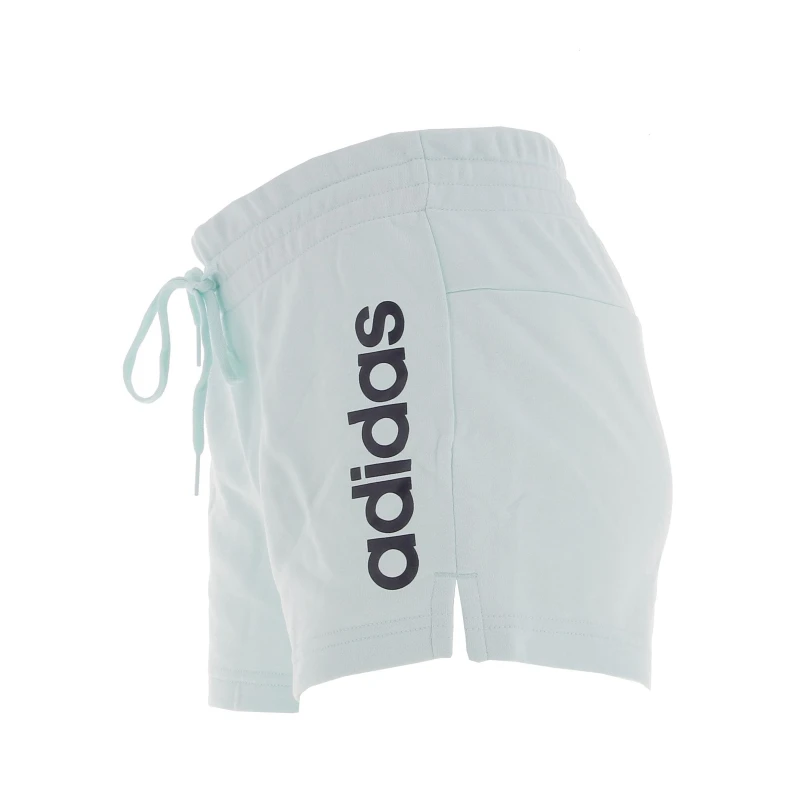 Short De Sport Linear Vert Femme - Adidas â Image 3