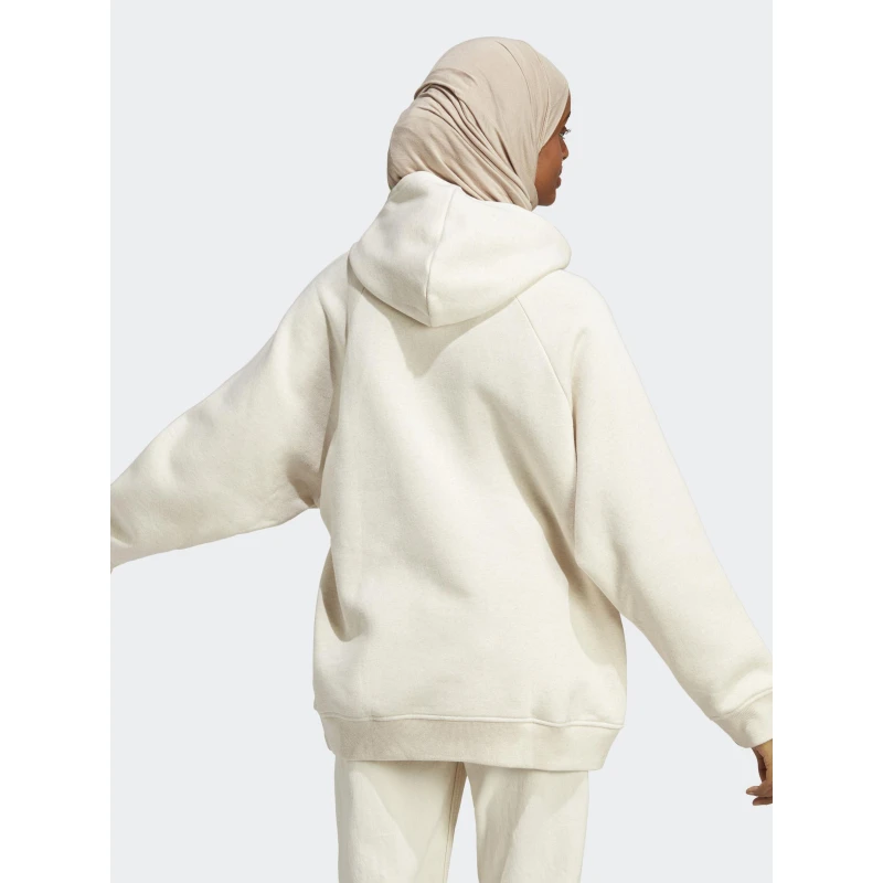 Sweat Ă Capuche All Loose Fit Beige Femme - Adidas â Image 2