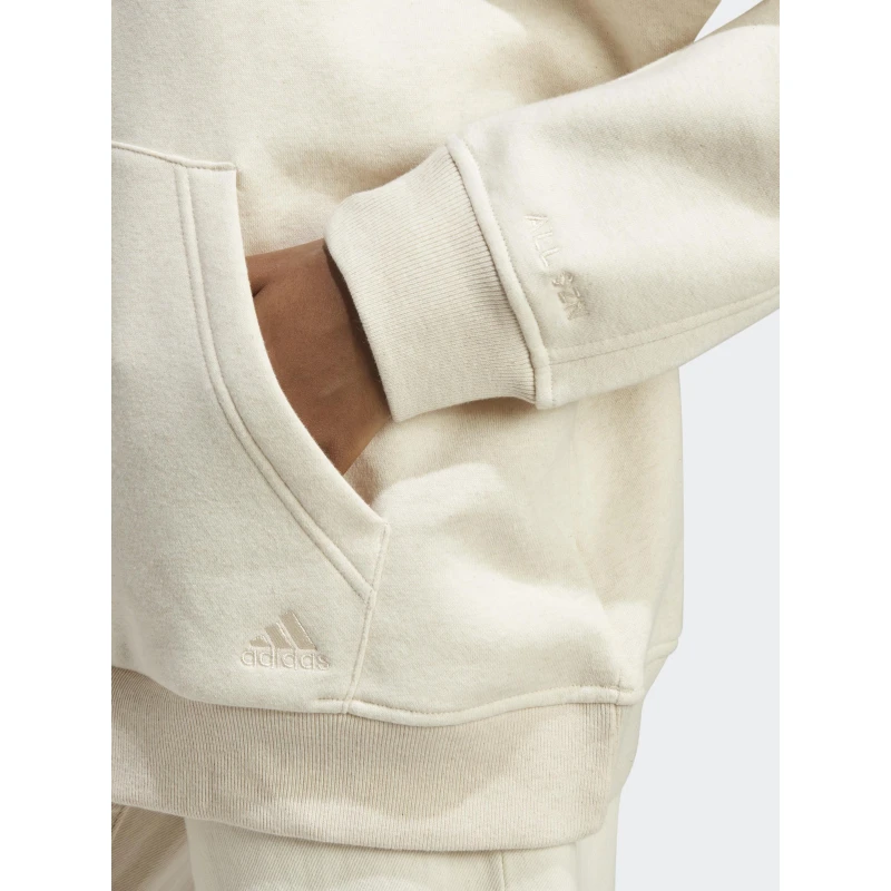 Sweat Ă Capuche All Loose Fit Beige Femme - Adidas â Image 3
