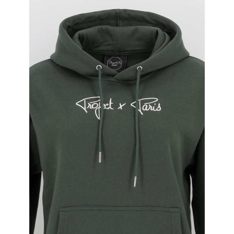 Sweat Ă Capuche Signature Vert Femme - Project X Paris â Image 3