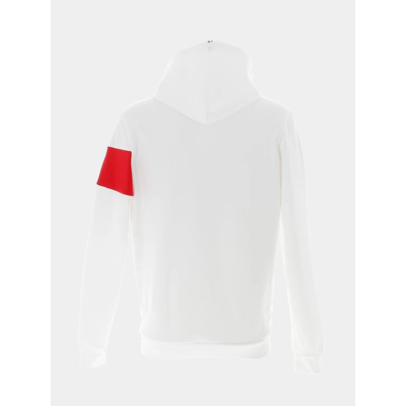 Sweat Ă Capuche Tricolore Blanc - Le Coq Sportif â Image 2