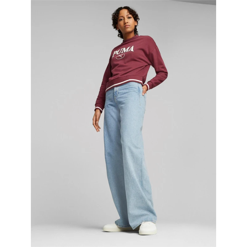 Sweat Squad Crew Fl Bordeaux Femme - Puma â Image 3