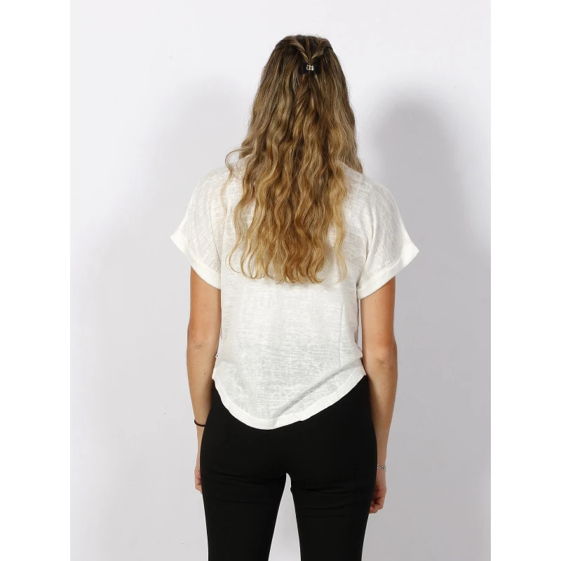 T-shirt Bibou à Clous Crème Femme - Le Temps Des Cerises – Image 2