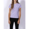 T-shirt Classic Logo Colorié Imprimé Violet Femme - Hugo