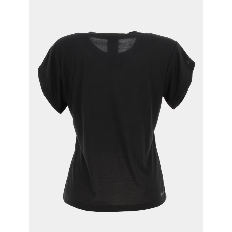 T-shirt De Sport Floral Noir Femme - Adidas â Image 3