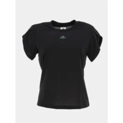 T-shirt De Sport Floral Noir Femme - Adidas