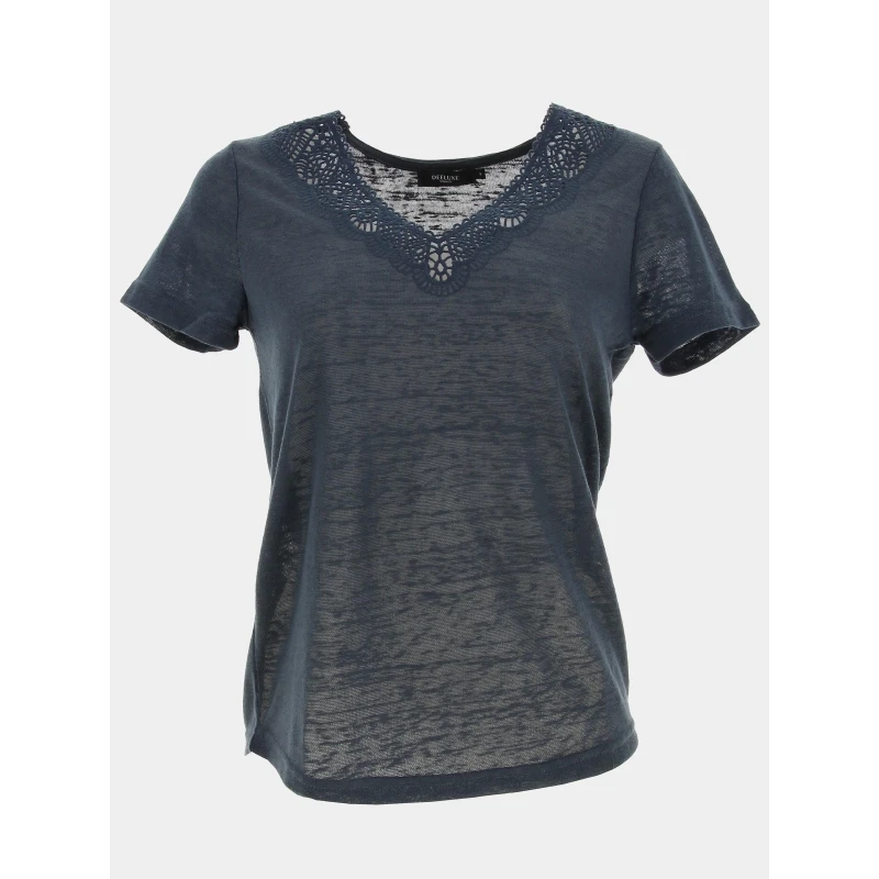 T-shirt Hayden Gris Femme - Deeluxe