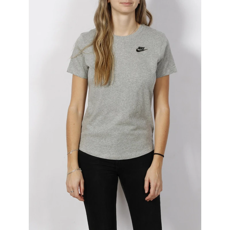 T-shirt Sportswear Club Gris Chiné Femme - Nike