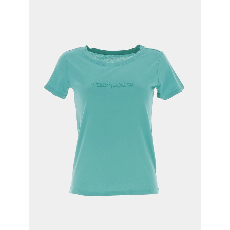 T-shirt Ticia Vert Femme - Teddy Smith
